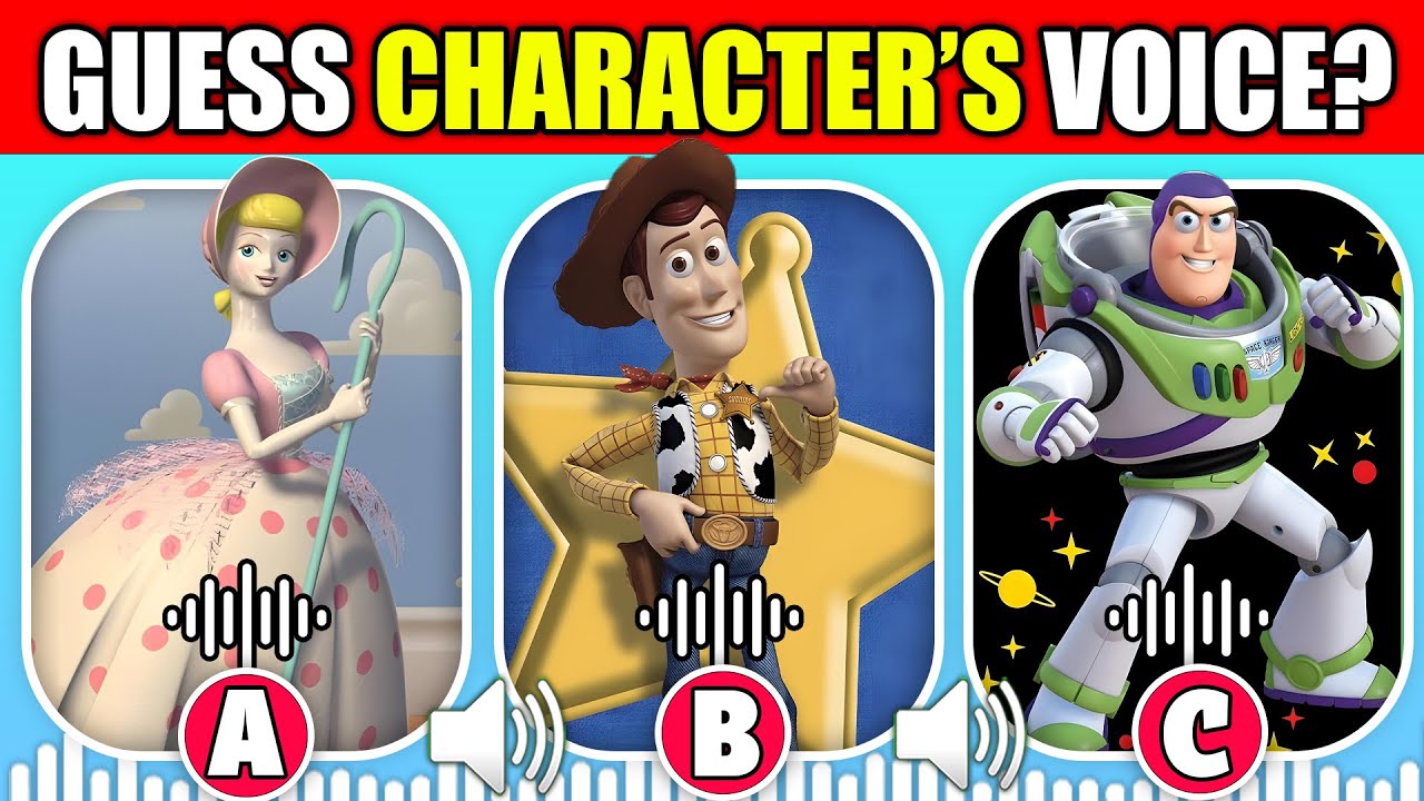 Guess The Toy Story Movie Characters By Their Voice...! 🔊 | Woody, Buzz Lightyear, Hamm