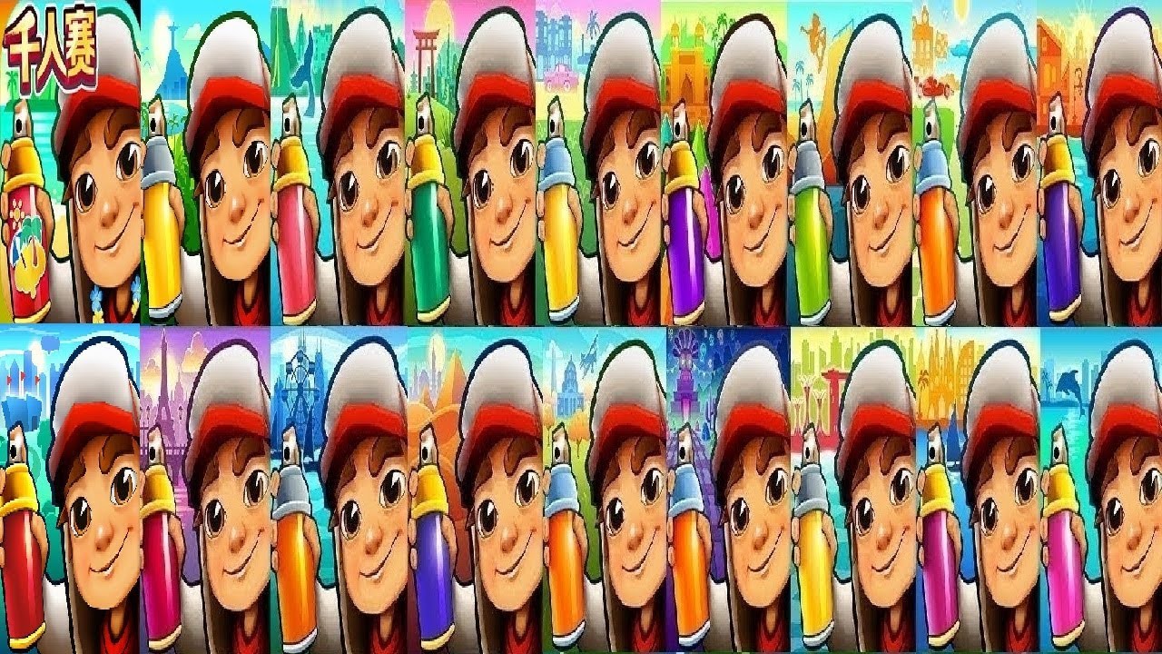 Subway Surfers Atlanta VS chinese version Rio London  Marrakesh  New Orleans Hong Kong Berlin