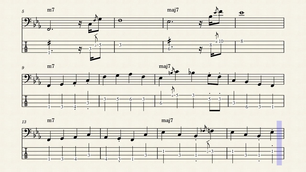 Lonnie Smith - It's Changed - Bass Tabs with Bass Transcription