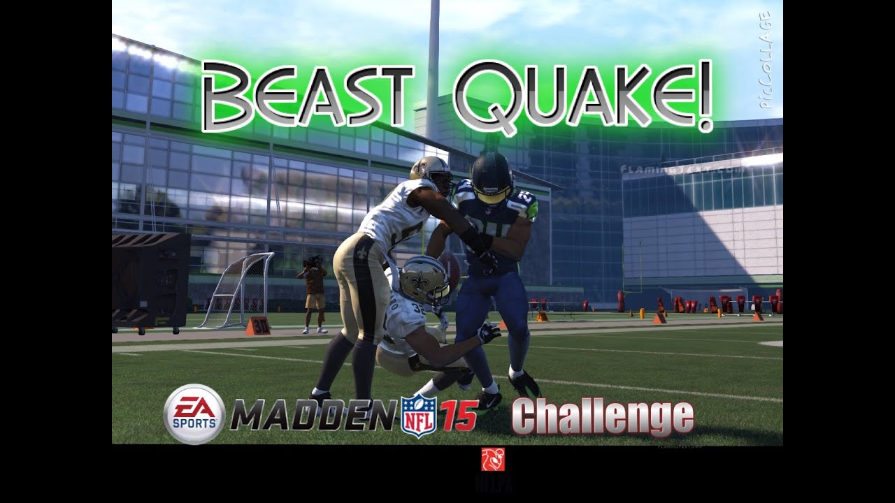 Can I Recreate the Marshawn Lynch Beast Quake Run (vs Saints)? MADDEN CHALLENGE