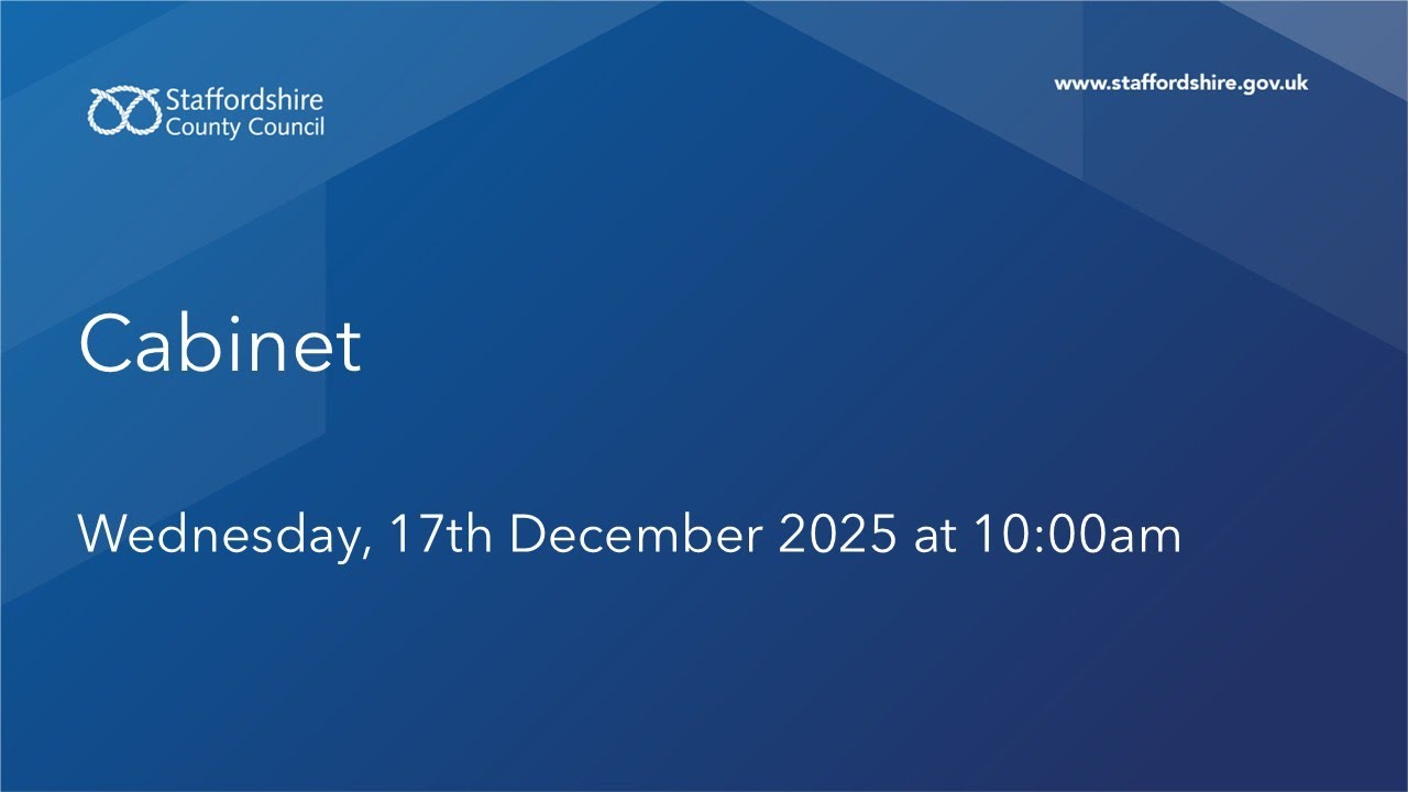 Cabinet. Wednesday, 17th December 2025 at 10:00am