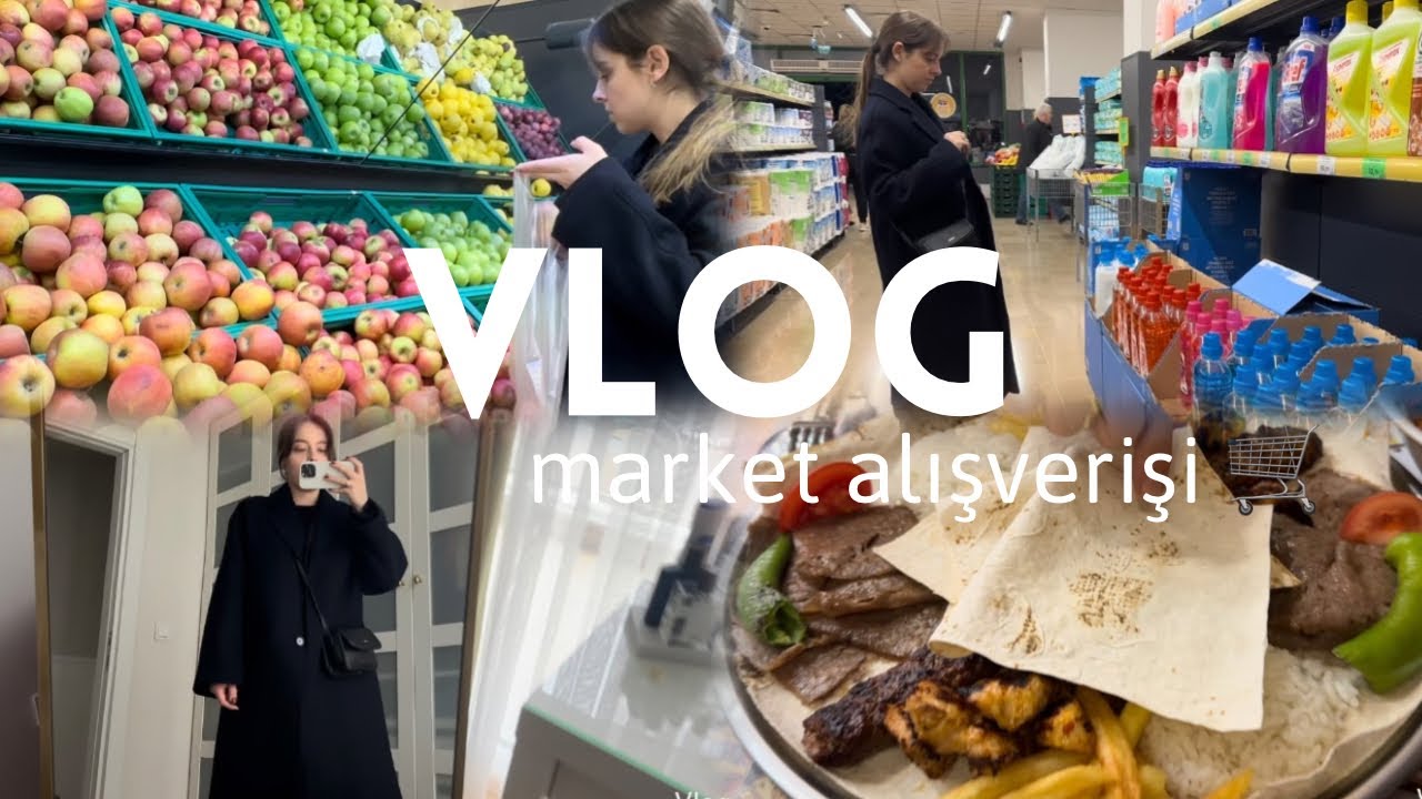 VLOG | Market Alışverişi 🛒 , Benimle hazırlanın 🌿