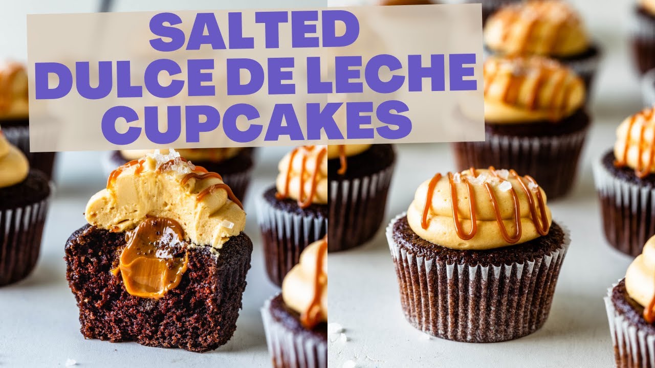 Salted Dulce de Leche Cupcakes