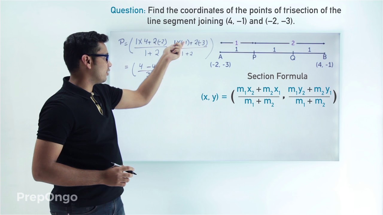 Example to apply Section Formula