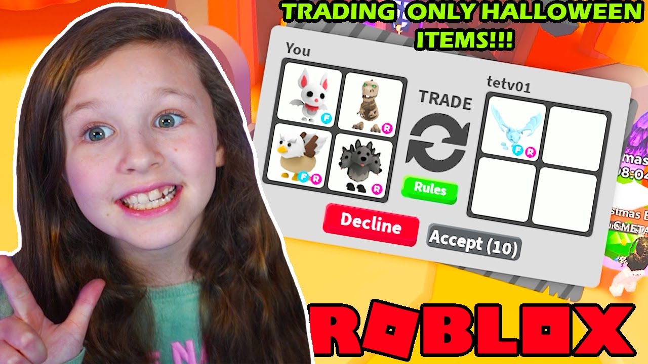 Trading Halloween Update Items Only!!! Roblox Adopt Me!!