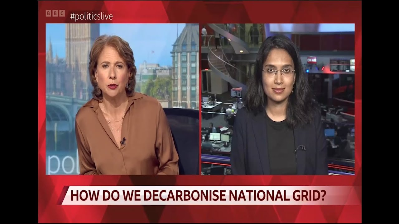 BBC Politics discuss the power system & Renewable Energy with Sugandha Srivastav