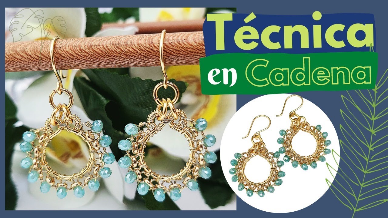 ARETES con CADENAS y CRISTALES 🙌en un DISEÑO que te encantarà. Te lo muestro PASO A PASO 🚀💪🎈