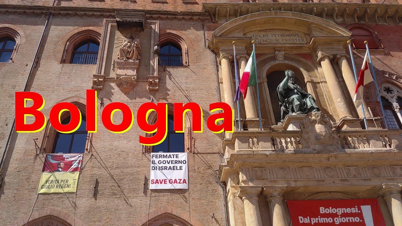 Болонья. Мы осматриваем этот прекрасный город и собор Святого Петра. Италия. 🇮🇹