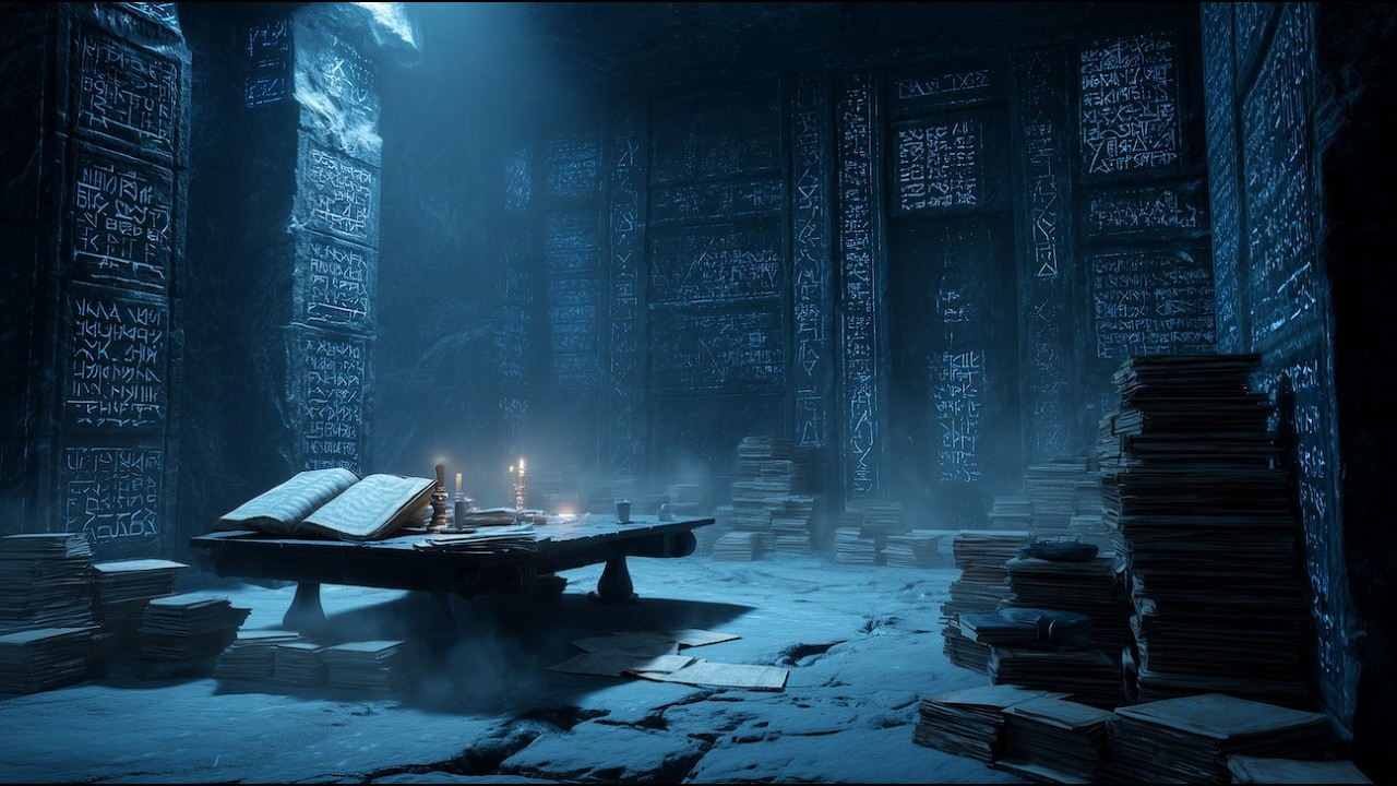 Throne of Glass Ambience – Ancient Rune Chamber and Magical Atmosphere (No Music)