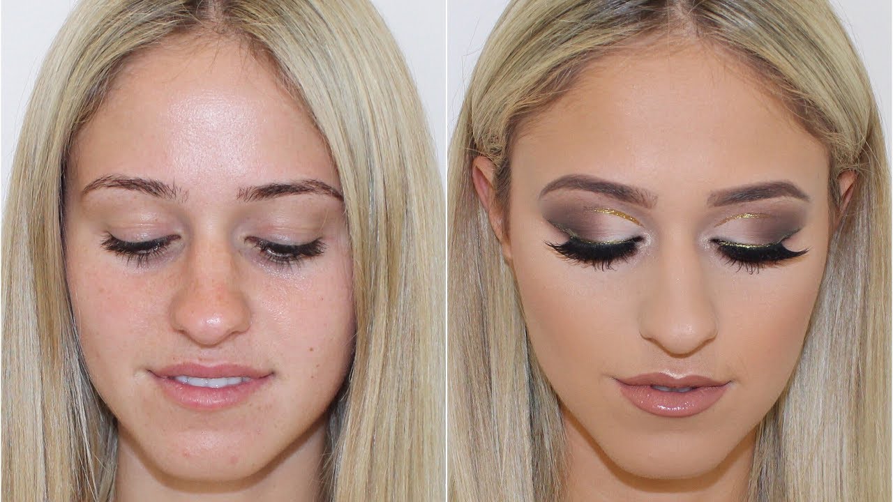 Matte Eyes & Gold Liner Tutorial ♡ Jasmine Hand