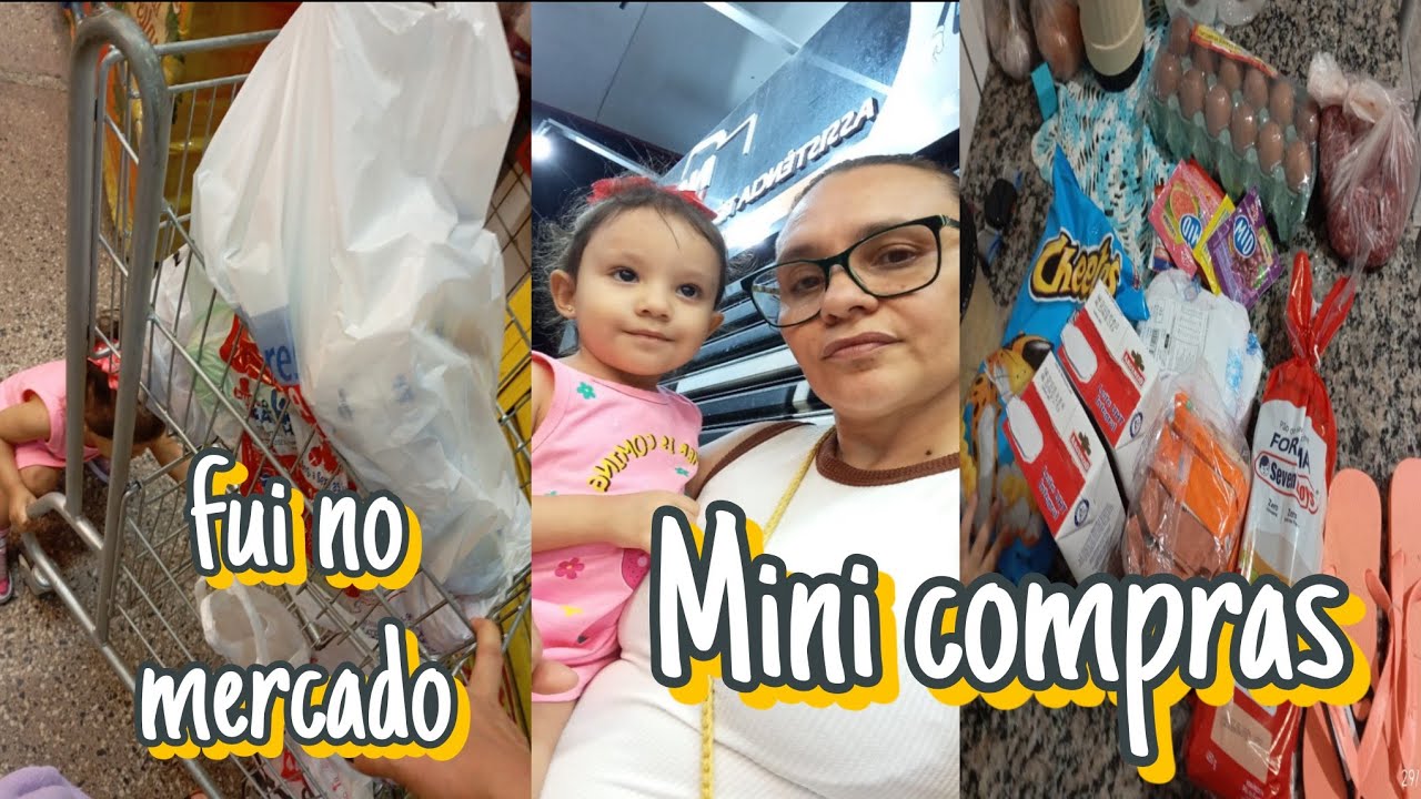 Vlog/ mini compra no mercado/fui trocar o chinelo.