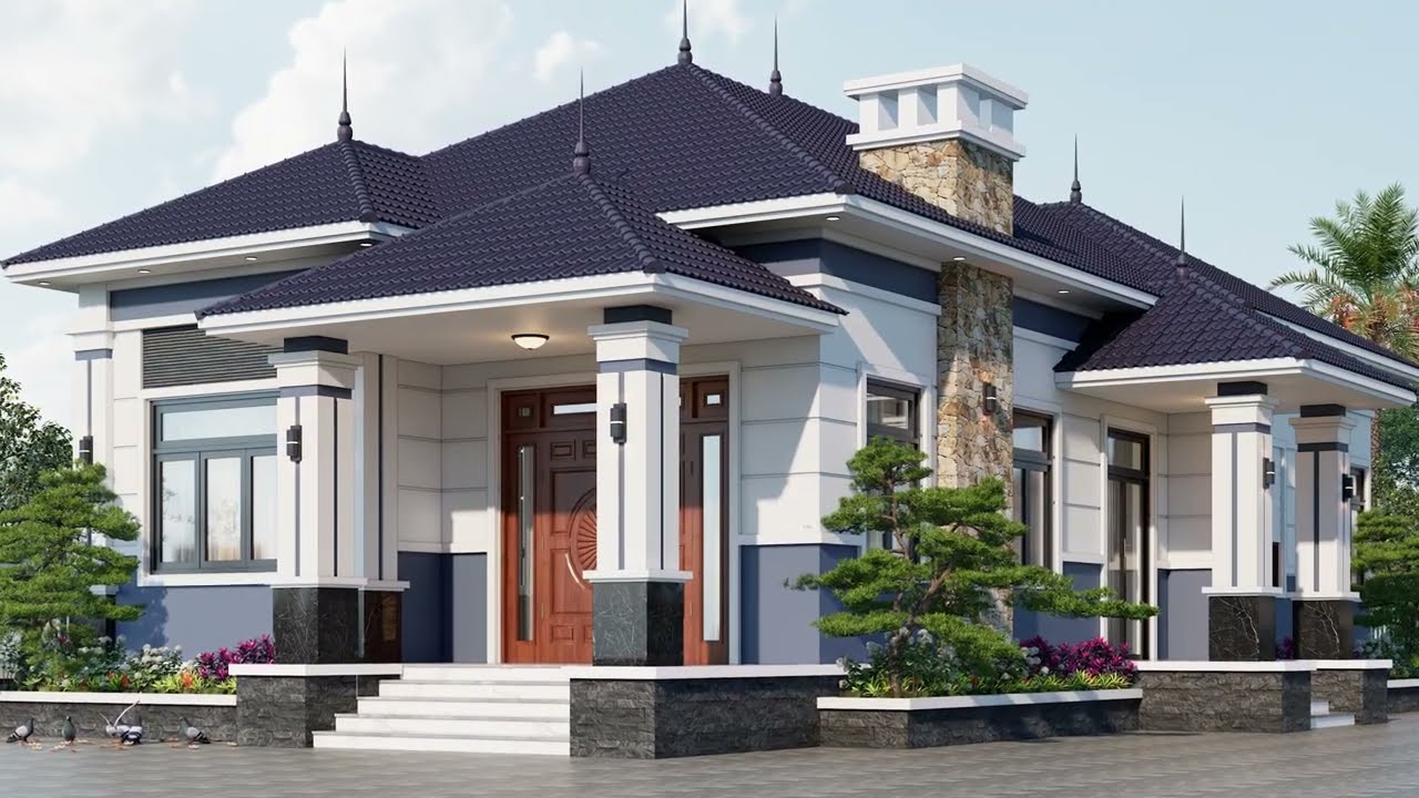 850tr QUÁ RẺ mà ĐẸP với mẫu cấp 4 mái Nhật có ống khói được Maxhome thiết kế thi công trọn gói