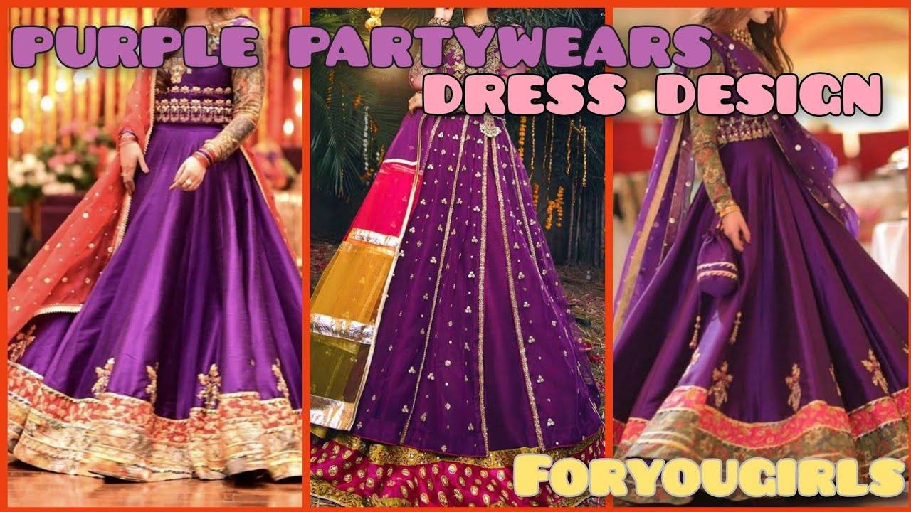 Beautiful purple dresses designs 2021 dark purple dress designs, latest fashion trends 