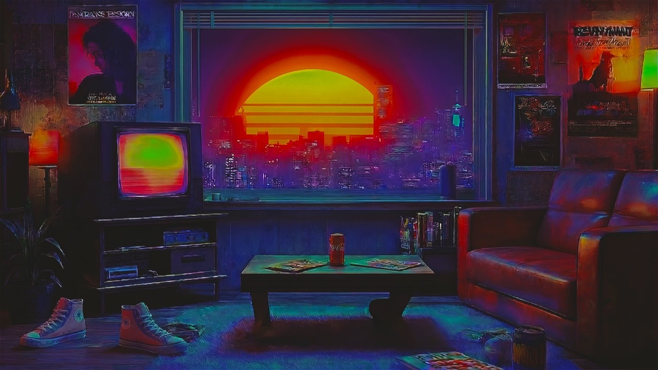 🌃 Sentimental 1983 Synthwave | Атмосфера дождливого вечера | Учёба и релакс