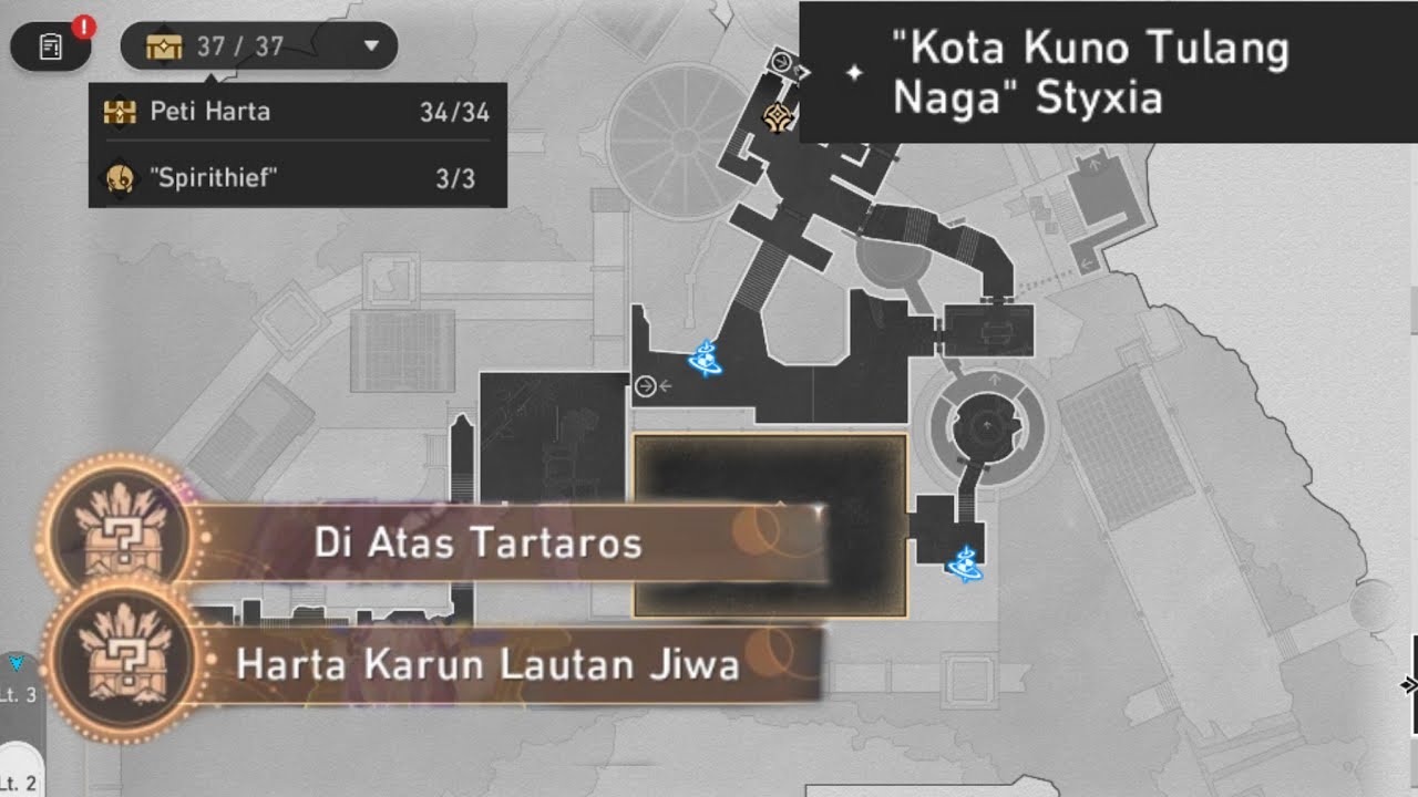 All Location Chest Kota Kuno Tulang Naga Styxia | Honkai Star Rail Ver 3.2 | Amphoreus