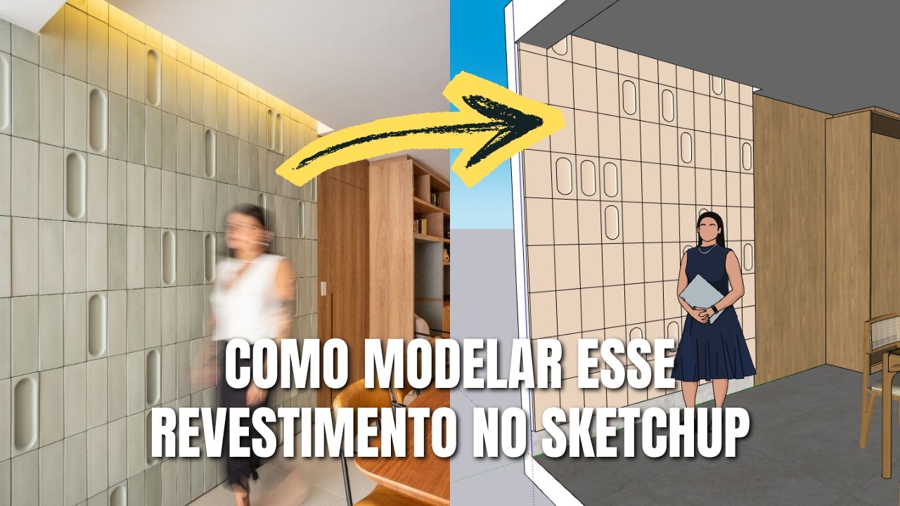 COMO CRIAR REVESTIMENTOS ESPECIAIS NO SKETCHUP