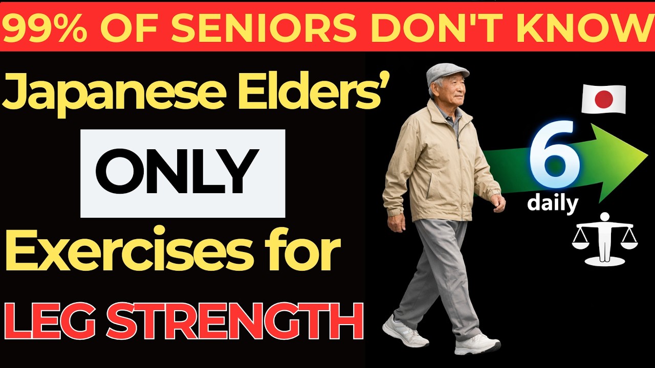 Over 60? 6 Daily Exercises Japanese Elders Use to Protect Leg Strength | elderly health
