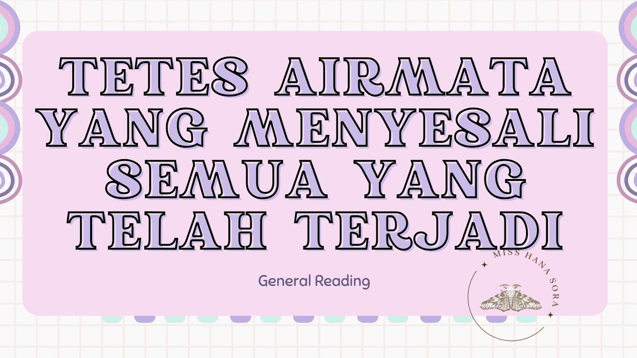 TETES AIRMATA YANG MENYESAL