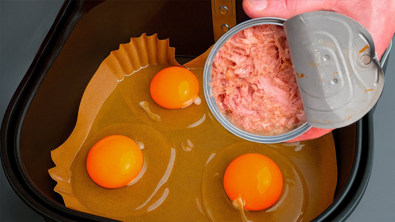 Put Tuna, Potatoes & Eggs in the Air Fryer and THIS Happens… Quick Dinner Recipe!