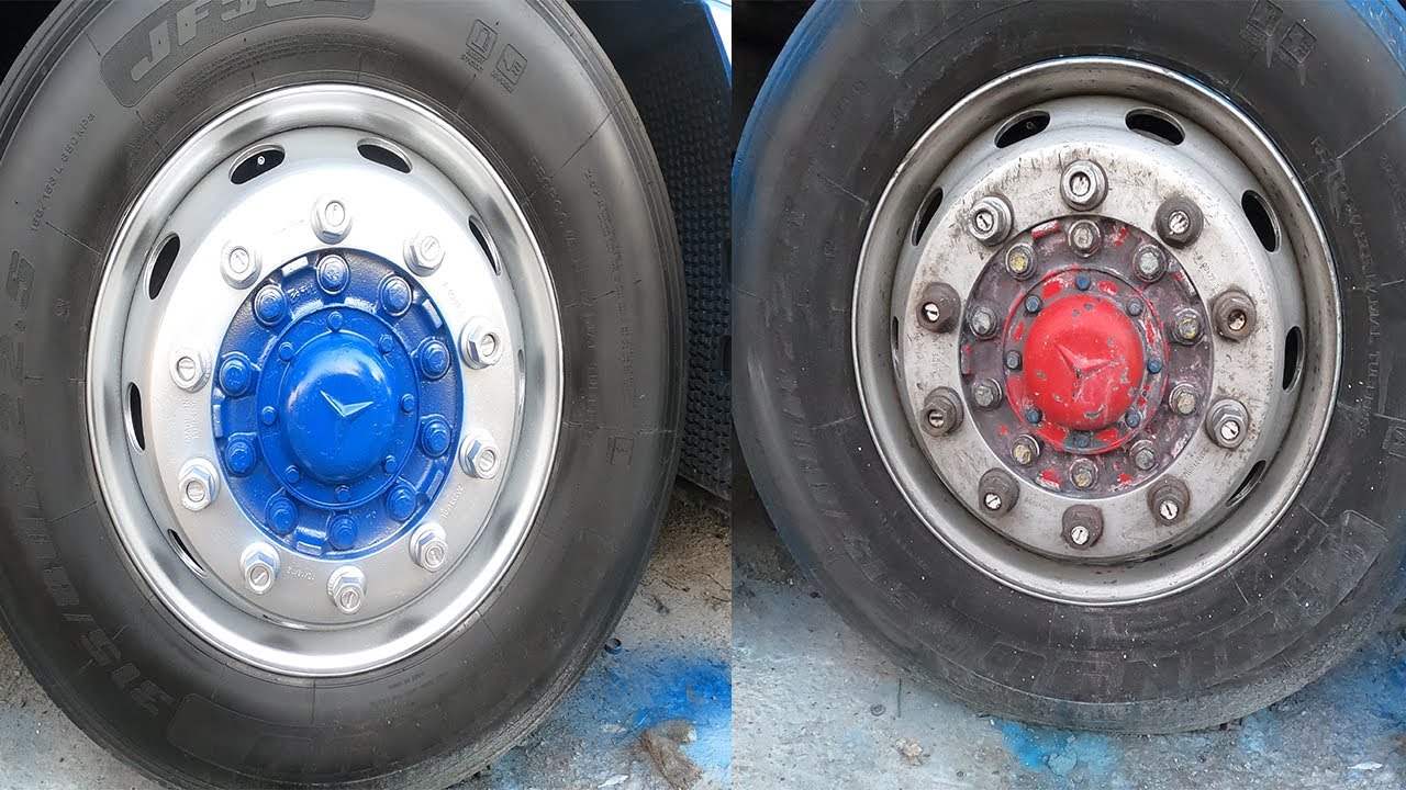 How To Paint the old Truck Rim | Truck Rim Paint  | Truck World 1 |