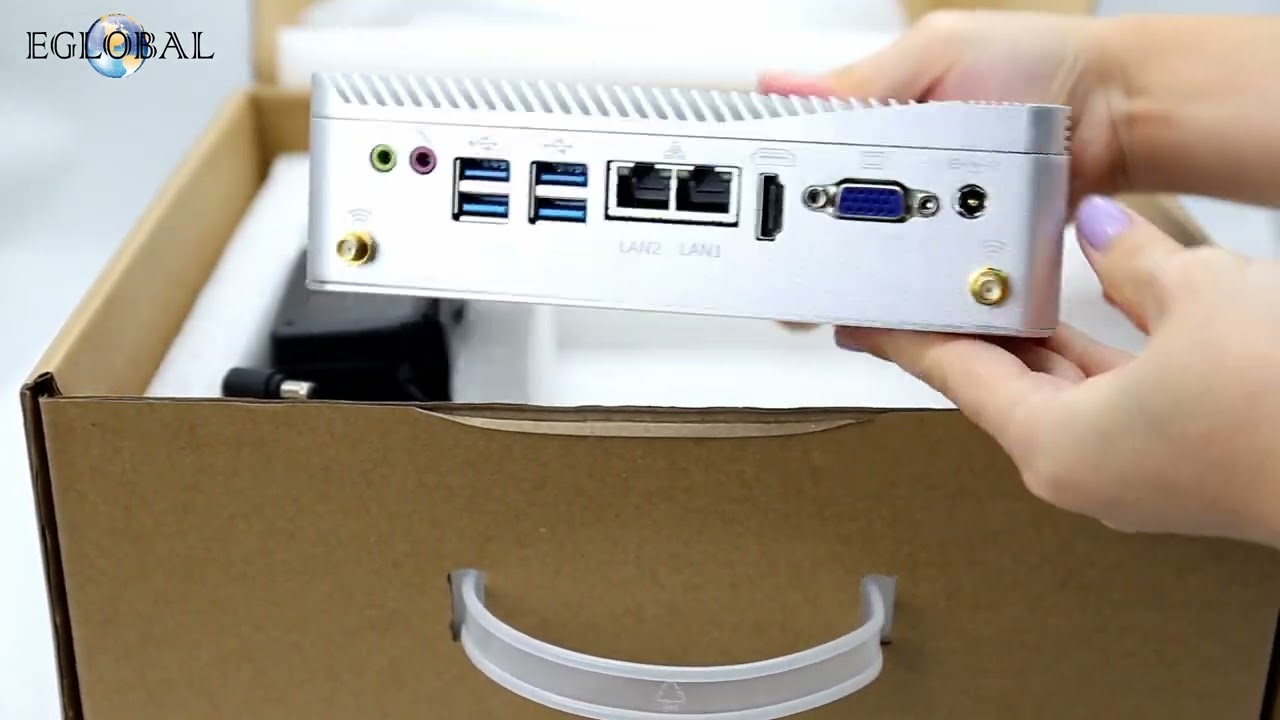 Win 10 Intel Celeron J4125 6 x RS232 COM Industrial mini pc