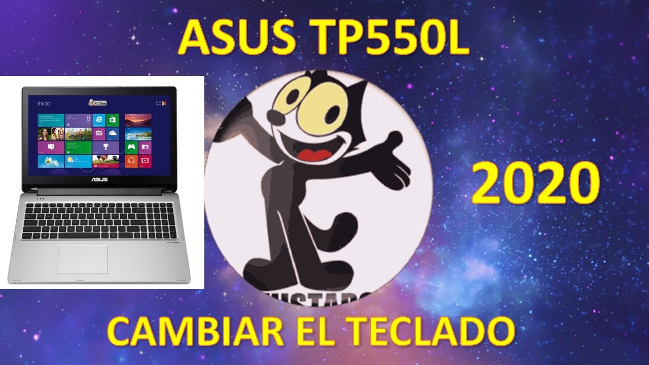 LAPTOP PORTATIL ASUS TP550L COMO ABRIR O DESARMAR PARA CAMBIO DE TECLADO