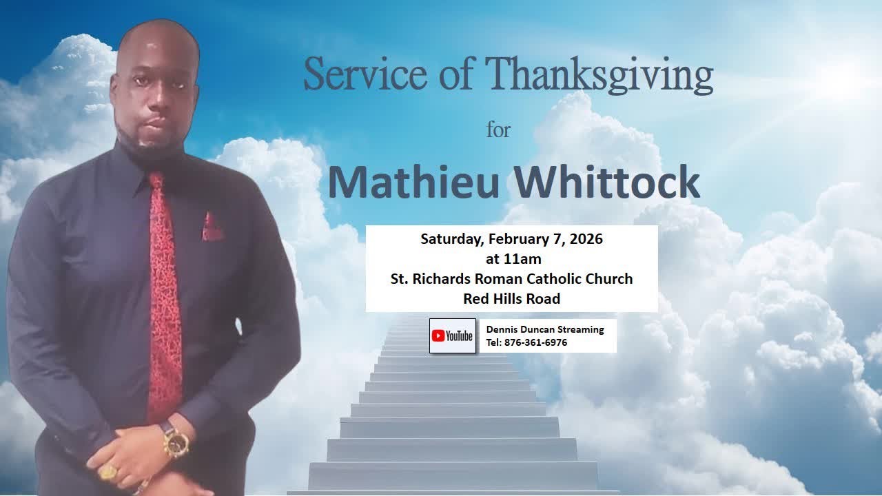Service of Thanksgiving for Mathieu Whittock