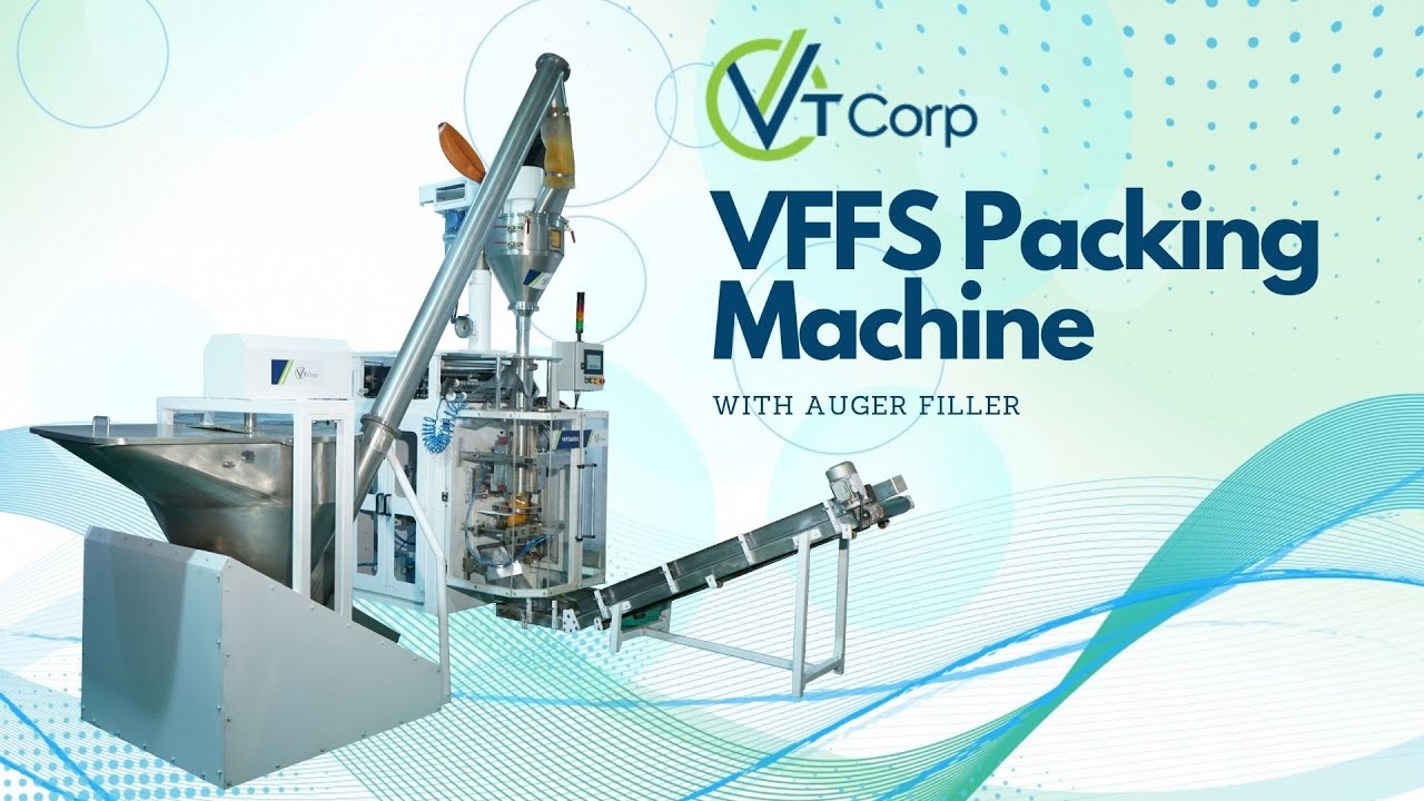 VFFS with Auger Filler for Powder Packing | 80-90 bags/min |Masala Packing |VT Corp Packing Machine