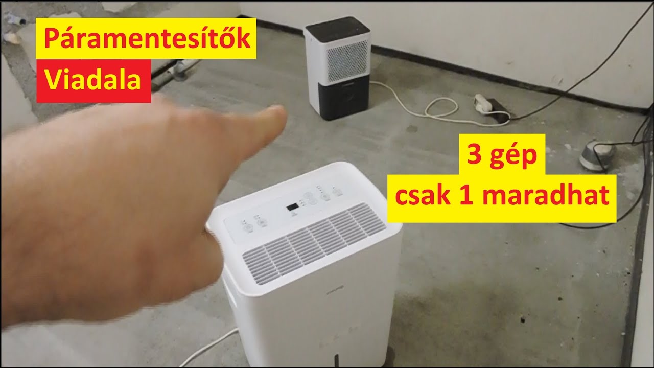Páramentesítők 💧 viadala. 3 db páramentesítő méri össz az erejét💪. Csak egy maradhat...