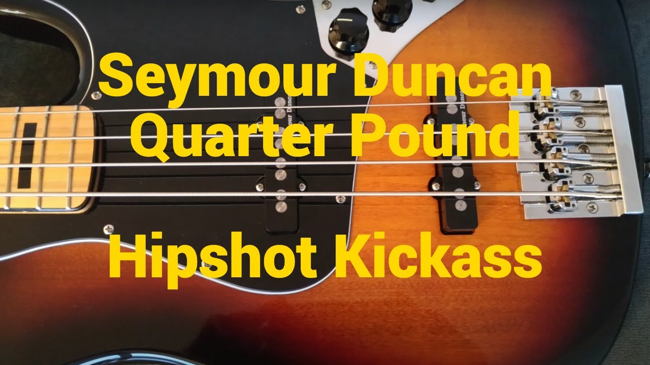 Stock VS Upgraded - Seymour Duncan SJB-3 Quarter Pound - Hipshot Kickass - Squier Jazz Classic Vibe