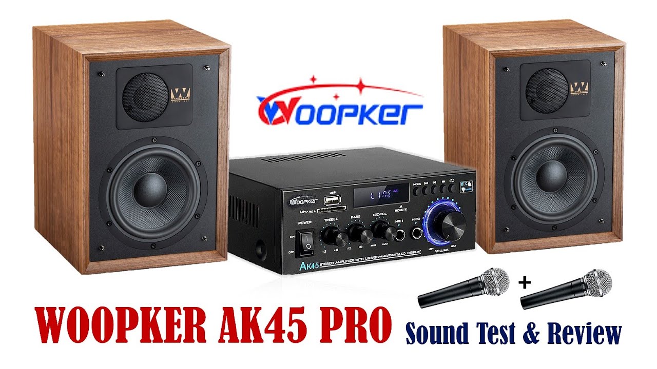 Woopker AK45 Pro HiFi Digital Amplifier Review And Sound Test | You Like Electronic