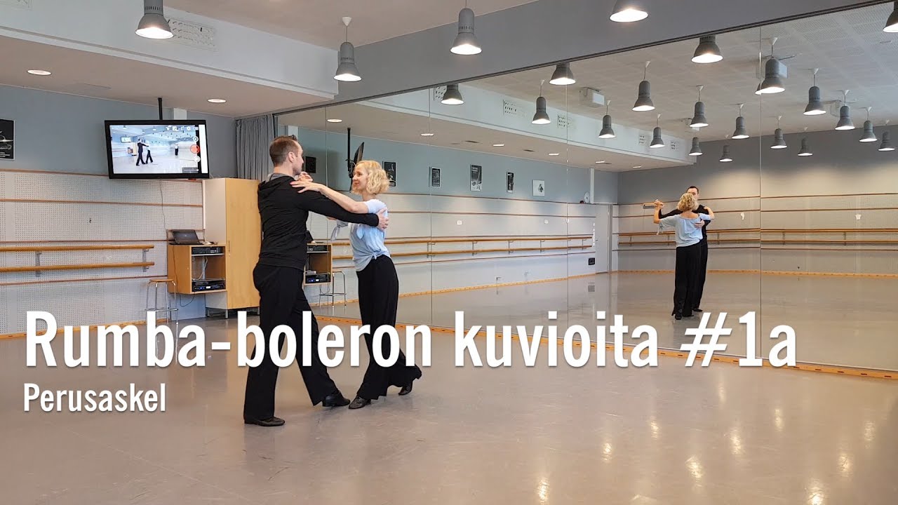 Rumba-boleron kuvioita nro 1a /perusaskel