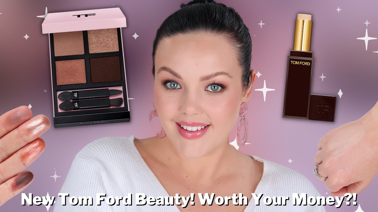 Tom Ford Traceless Soft Matte Concealer & Forbidden Pink Eye Color Quad | In Depth Swatches & Look