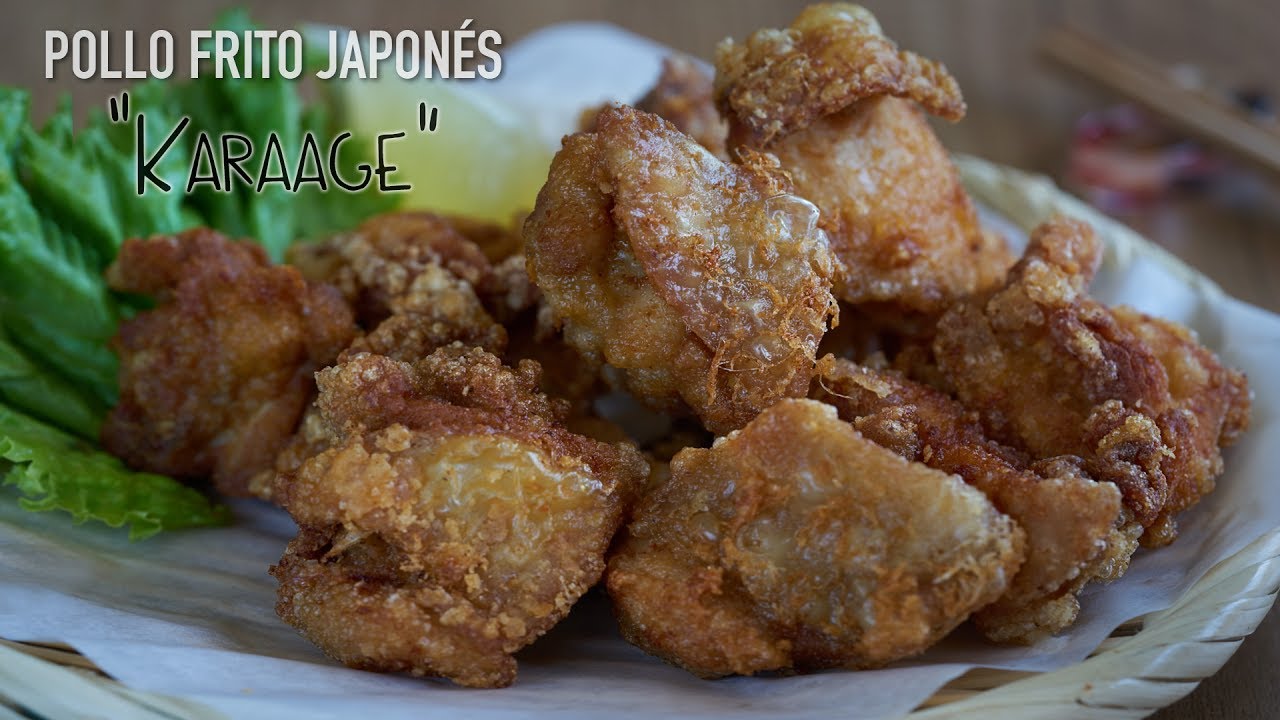 Pollo frito japonés o Pollo Karaage (から揚げ) - Chicken Karaage recipe