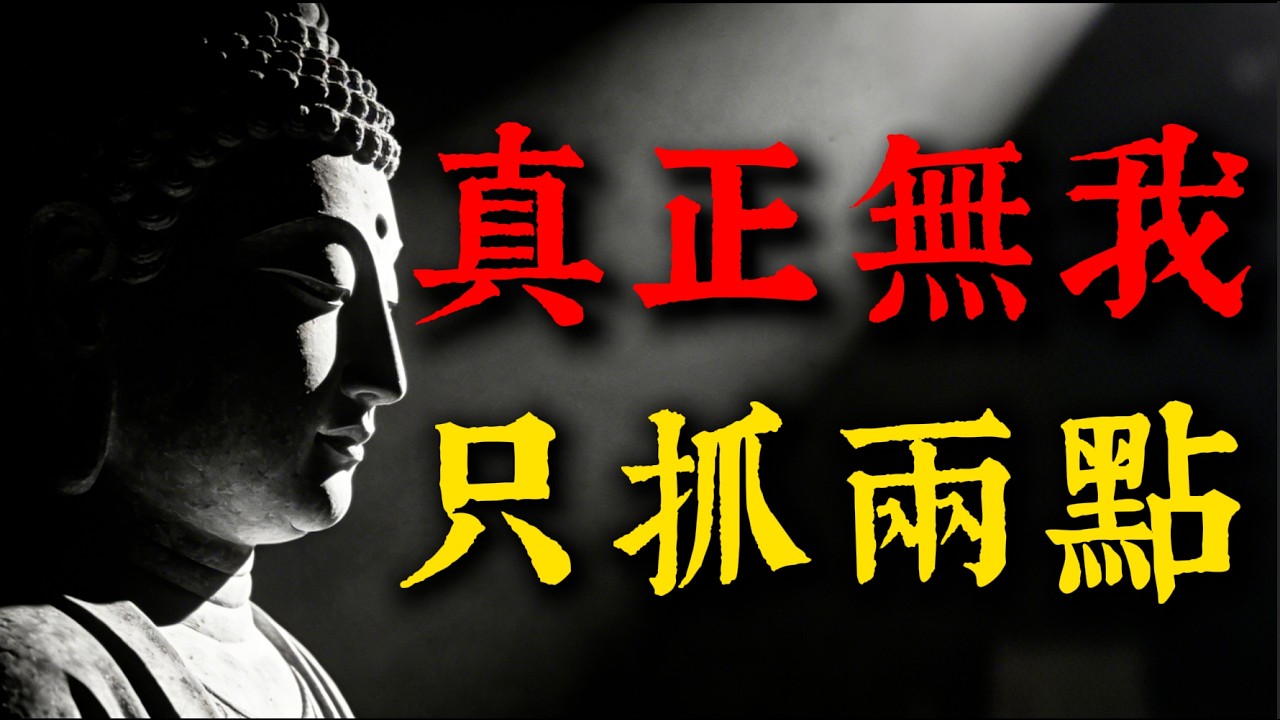 《金剛經》揭秘：真正的「無我」不是消失，而是完成這兩個動作！99%的人都理解錯了#金剛經#無我#佛學智慧#解脫#內心平靜