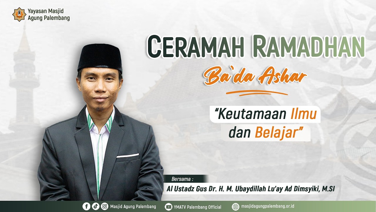 [ LIVE ] SHOLAT  BERJAMAAH & CAWISAN BA'DA ASHAR | Al Ustadz Gus Dr. H. M. ubaydillah lu'ay, M.SI