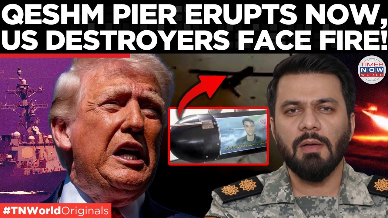 IRAN HITS U.S. DESTROYERS: Trump Vows &lsquo;Violent&rsquo; End as Qeshm Pier Targeted in Hormuz Escalation!
