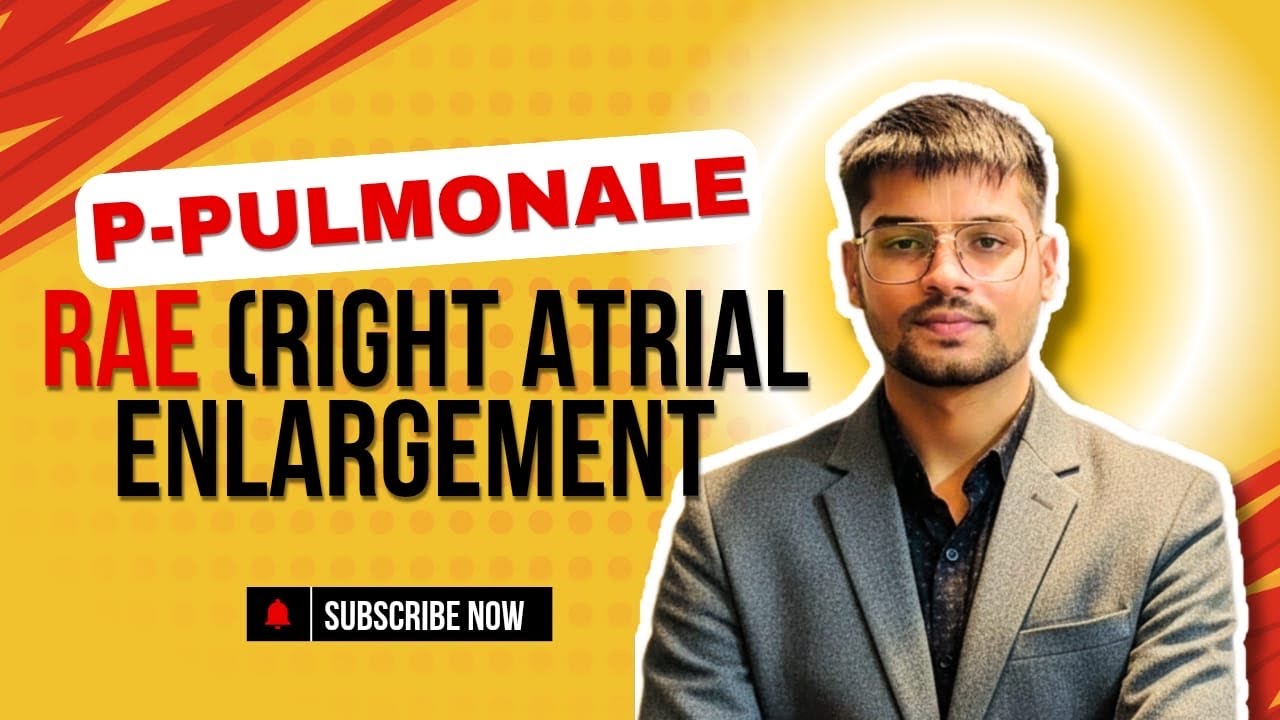 Right Atrial Enlargement(RAE)🔥 ECG Criteria | P Pulmonale | ECG Interpretation
