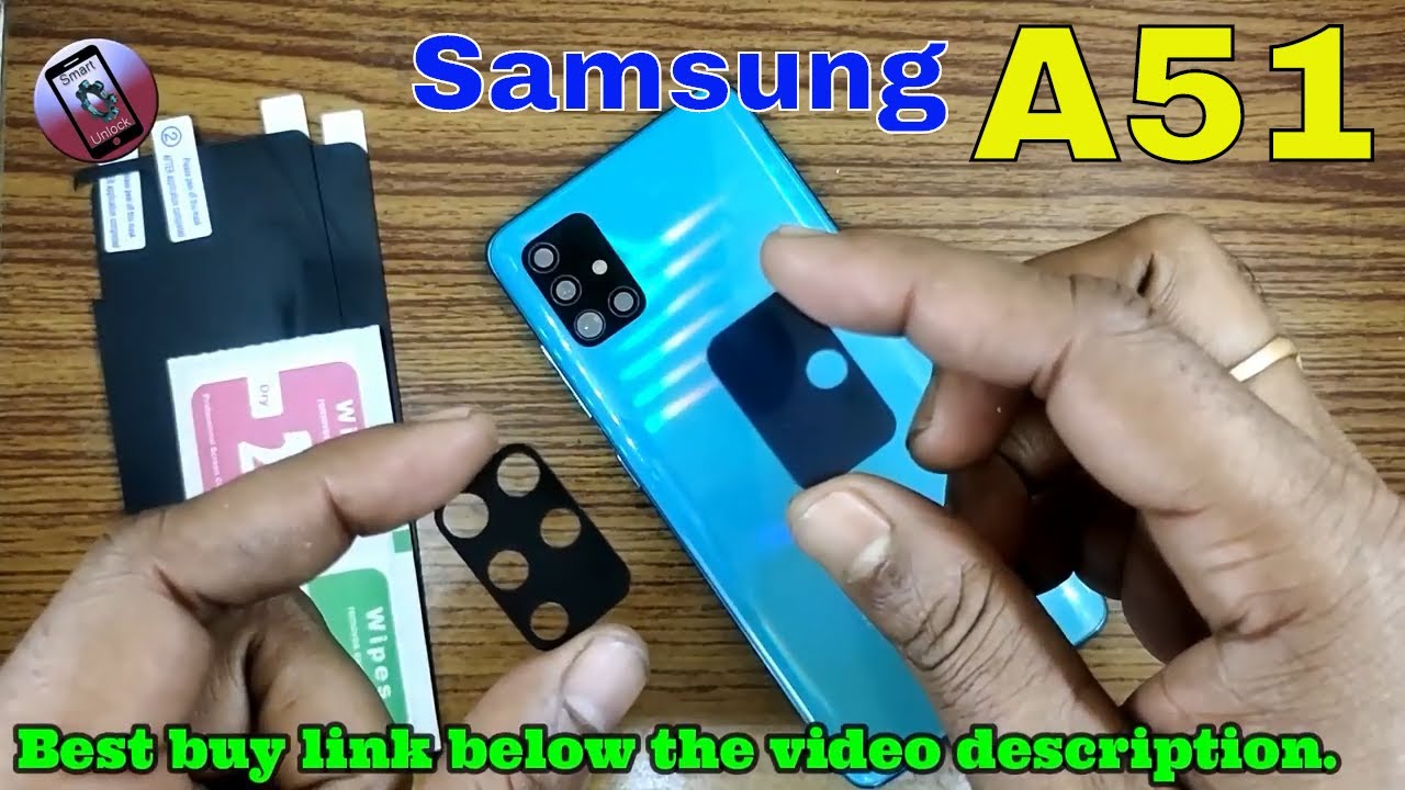 Samsung Galaxy A51 Screen Protector With Back Camera Glass