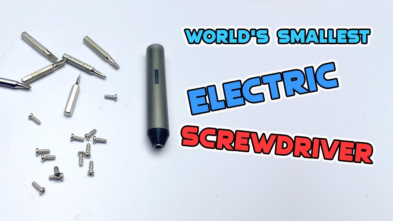 I made the world's smallest electric screwdriver at home #diy #gadgets 