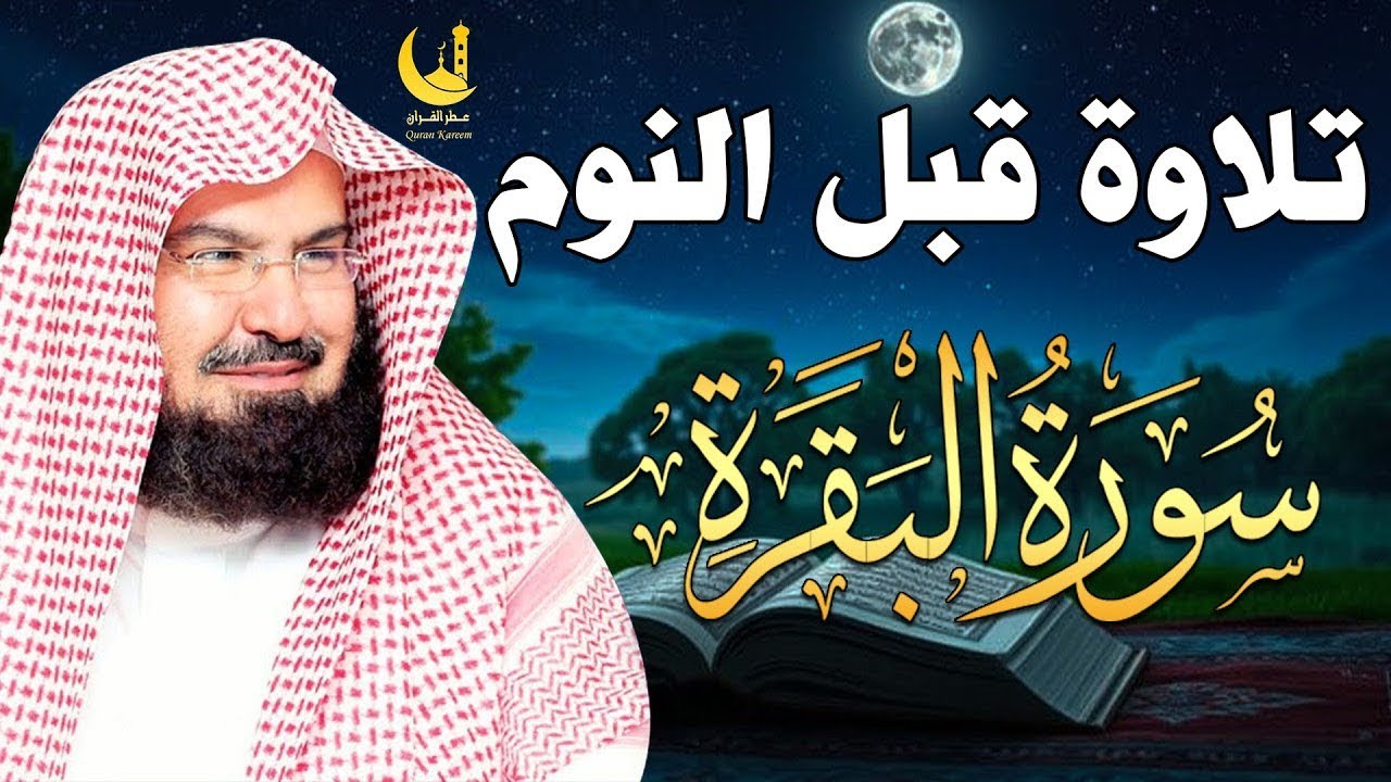 قرآن كريم للمساعدة على نوم عميق بسرعة سورة البقرة للشيخ عبد الرحمن السديس 😌🎧 راحة نفسية لا توصف