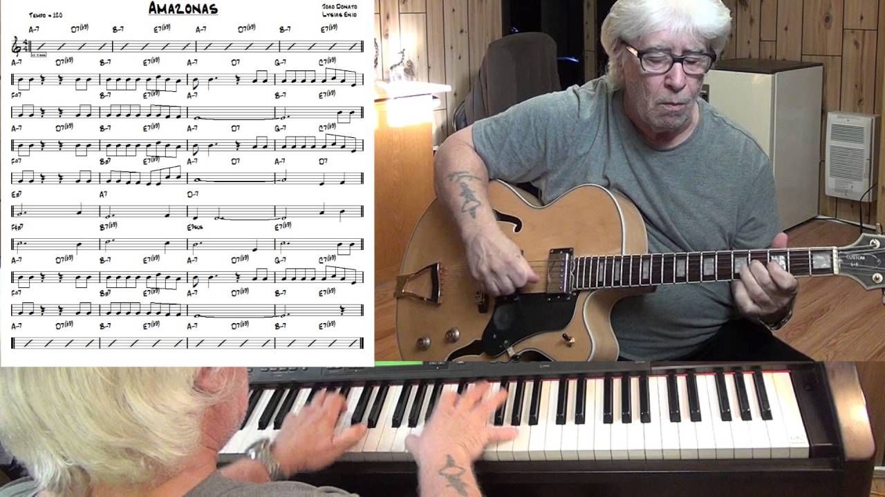 Amazonas - Jazz guitar & piano cover ( Joao Donato & Lysias Enio )