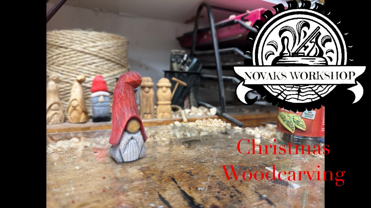 Carving a “Butter Tomte” (Grumpy Santa) / Novaks Workshop woodcarving