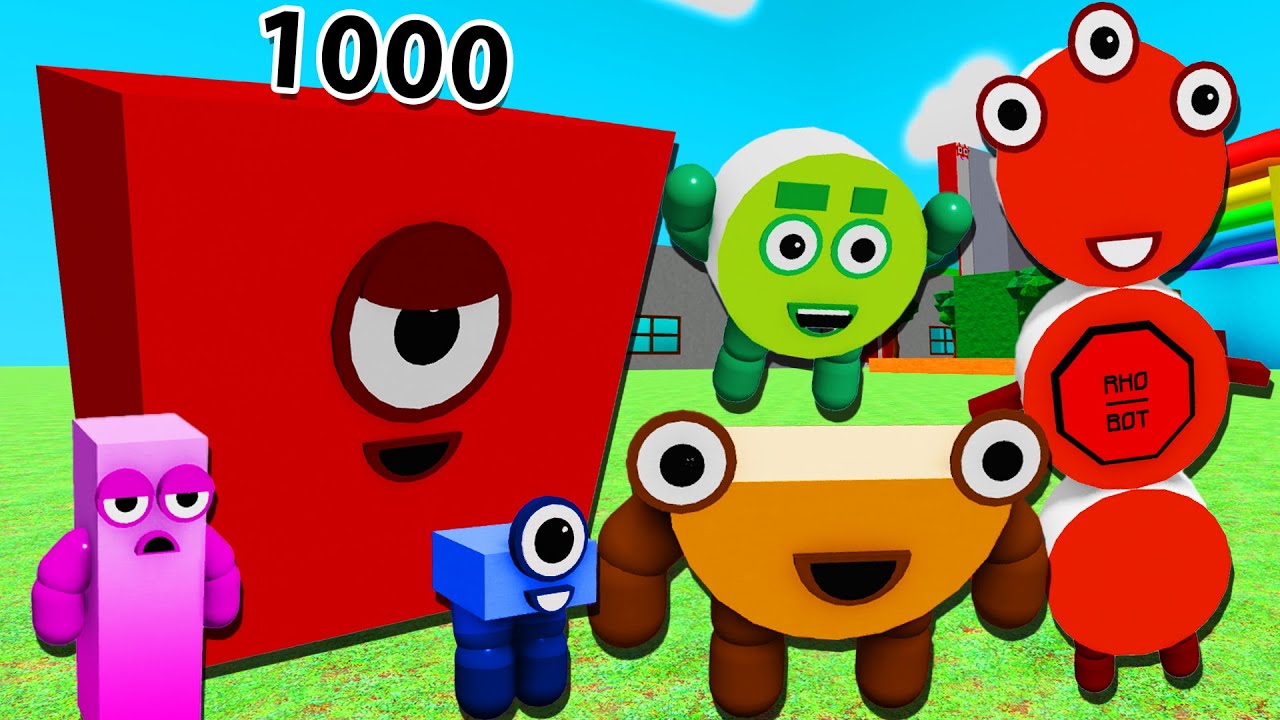 The EVIL 1000 TURNED All Numberblocks into MUTANTS in Roblox! RP Adventure