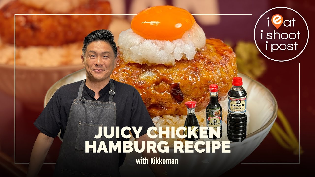 Tender and Juicy Chicken Hamburg Recipe - with Kikkoman