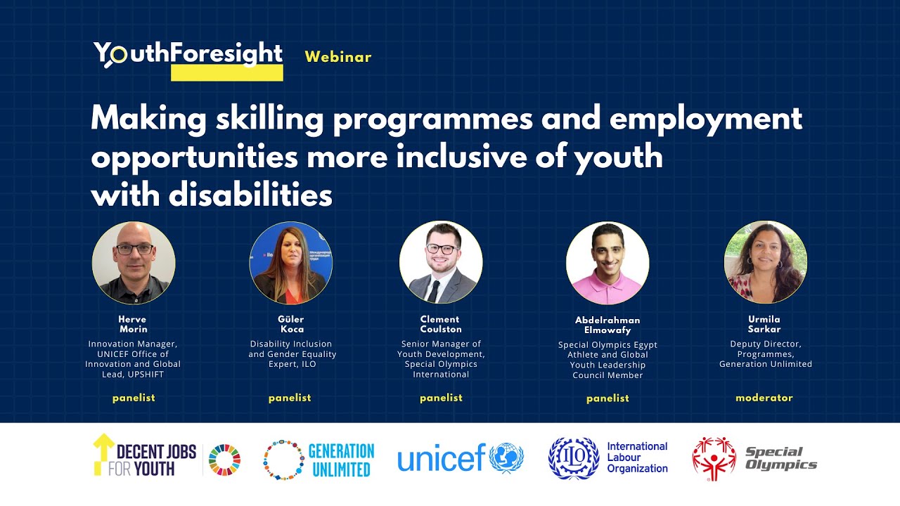 Making skilling programmes and employment opportunities more inclusive of youth with disabilities