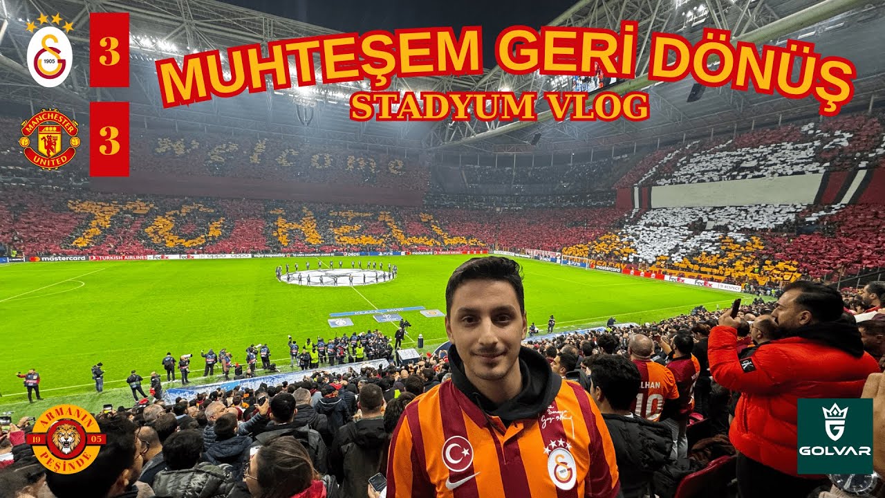 CEHENNEMDE MUHTEŞEM GERİ DÖNÜŞ ! GALATASARAY 3-3 MANCHESTER UNİTED STADYUM VLOG  ZİYECH ŞOV #golvar