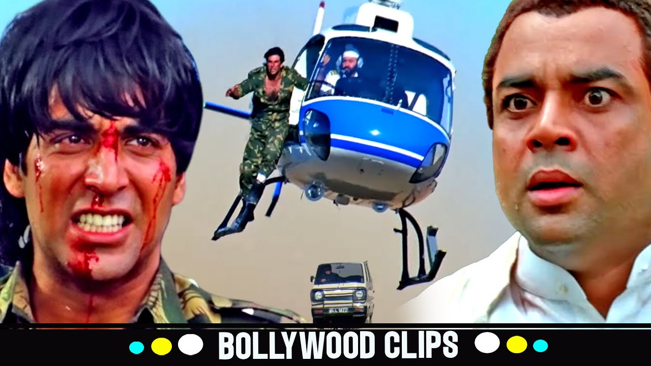 हेलीकॉप्टर पर अक्षय कुमार की जानलेवा लड़ाई 🔥 | Akshay Kumar, Paresh Rawal | Insaaf Helicopter Action