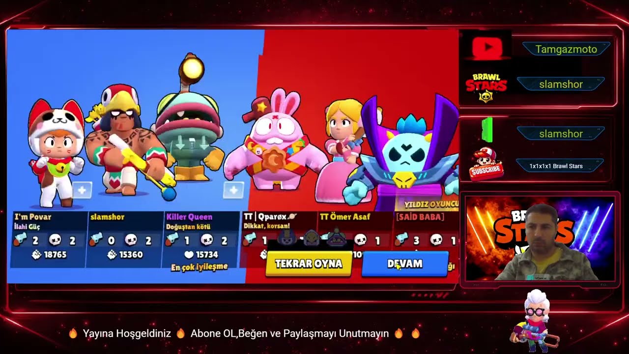 Brawl Stars Canlı Yayın #brawlstars #kick ( slamshor ) #izle