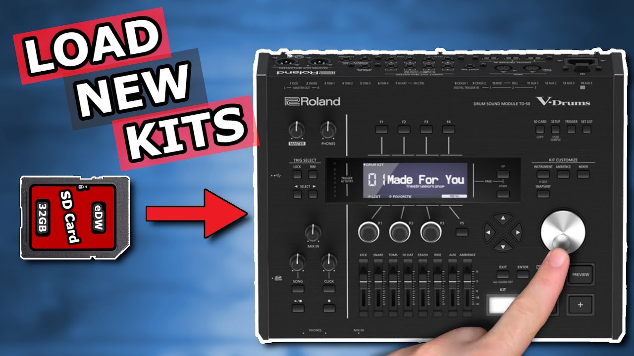 Roland TD-50 Custom Kits Loading Tutorial - The eDrum Workshop TD-50 Module Expansions